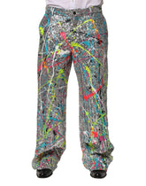 Dolce & Gabbana Multicolor Sequined Embellished Pants - Trousers