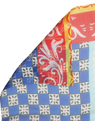 Dolce & Gabbana Multicolor Silk Carretto Shawl Stole Scarf
