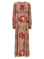Dolce & Gabbana Multicolor Silk Long Dress