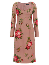 Dolce & Gabbana Multicolor Silk Midi Dress