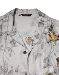 Dolce & Gabbana Multicolor Silk Printed Button Down Shirt - Shirts