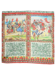 Dolce & Gabbana Multicolor Silk Printed Foulard Scarf