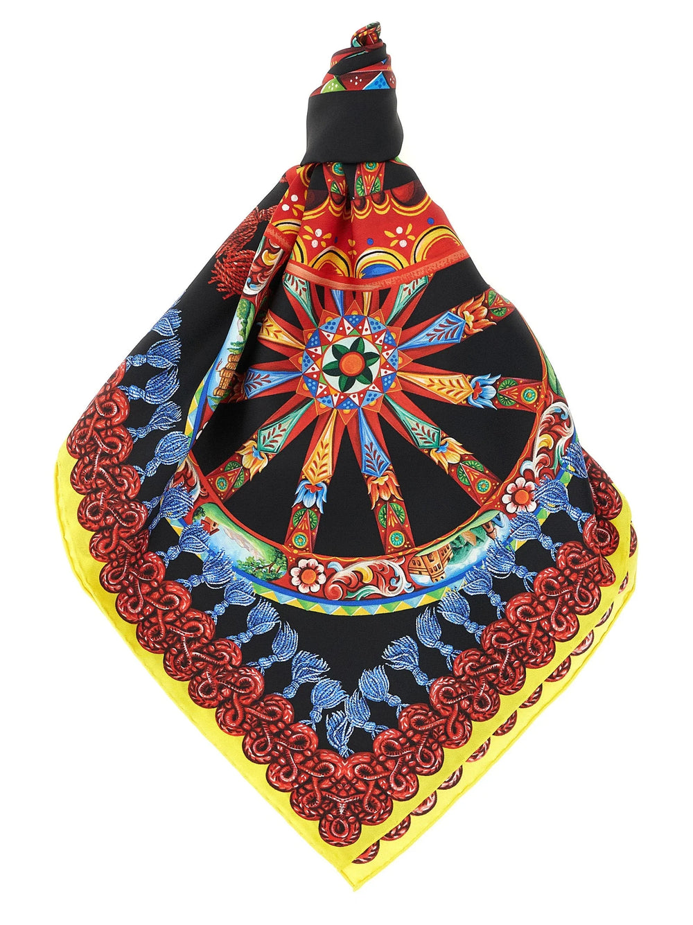 Dolce & Gabbana mitmevärviline siidist kašavik