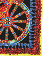 Dolce & Gabbana Multicolor hodvabny sifonovy sál