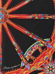 Dolce & Gabbana Multicolor hodvabny sifonovy sál