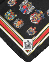 Dolce & Gabbana Multicolor Silk Square Men Foulard Scarf - Scarves & Shawls