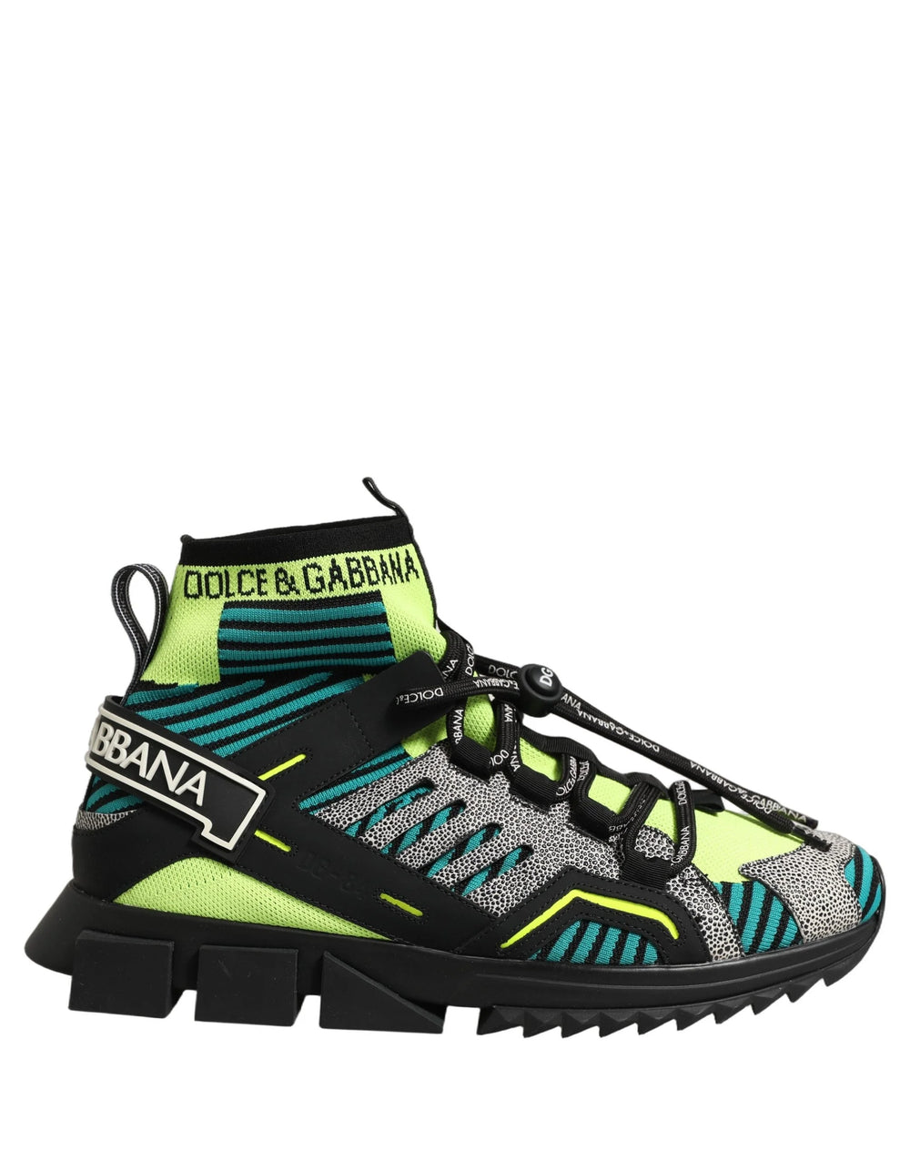 Dolce & Gabbana Multicolor Sorrento Socks Men Sneakers Shoes