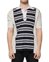 Dolce & Gabbana Multicolor Stripe Collared Polo T-shirt - IT48 | M - Polos