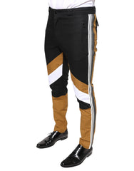 Dolce & Gabbana Multicolor Stripe Skinny Cotton Pants - Trousers