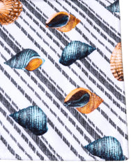 Dolce & Gabbana Multicolor Stripes Seashells Beach Towel - Beach Towels