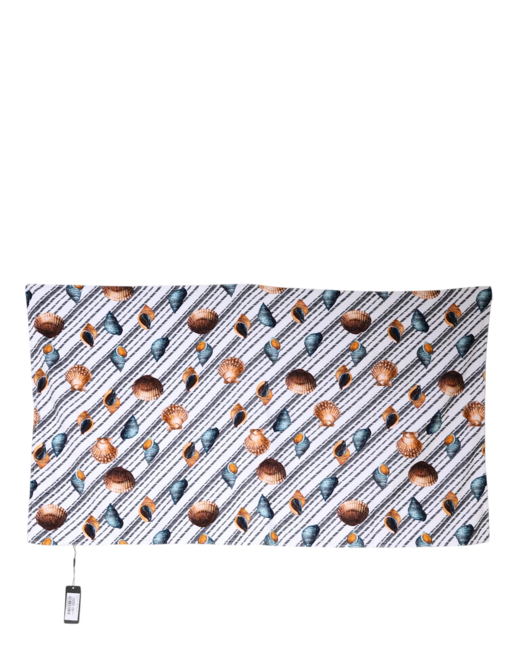 Dolce & Gabbana Multicolor Stripes Seashells Beach Towel - Beach Towels
