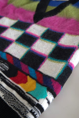 Dolce & Gabbana Multicolor Stripes V-neck Pullover Sweater - IT38 | XS - Sweaters