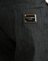 Dolce & Gabbana Multicolor Tiger Cotton Loose Denim Jeans - IT50 | L - Jeans