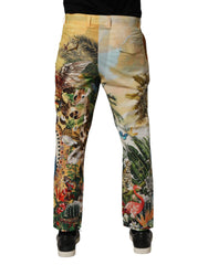 Dolce & Gabbana Multicolor Tropical King Lounge Trouser Pants