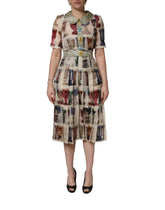 Dolce & Gabbana Πολύχρωμο Φόρεμα Μίνι με Vintage Γυαλιά - IT40