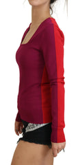 Dolce & Gabbana Multicolor Viscose Square Neck Pullover Sweater - IT40|S - Sweaters