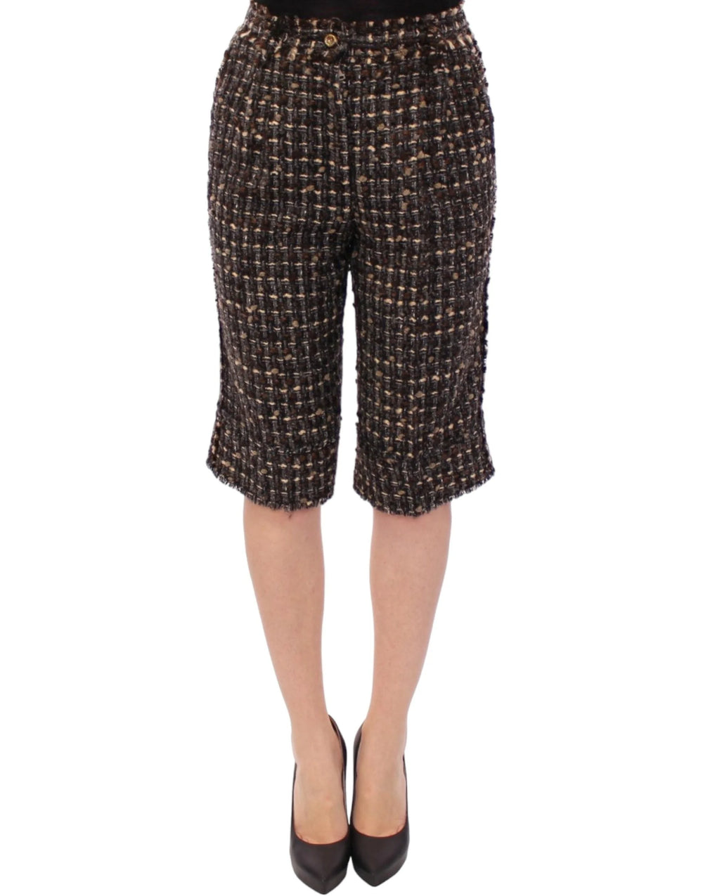 Dolce & Gabbana Multicolor wool shorts pants - IT40|S - Short Trousers