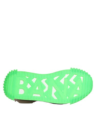 Dolce & Gabbana Multicor DG Logo Leopard Cherry Sneaker Shoes - Sneakers