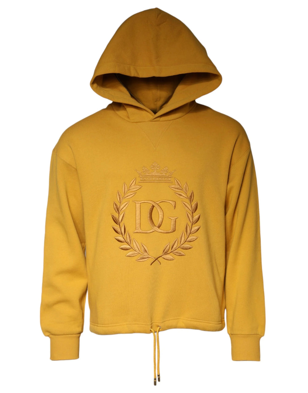 Dolce & Gabbana Mustard DG Hooded Men Sweatshirt Sweater - IT44 | XS - Hoodies