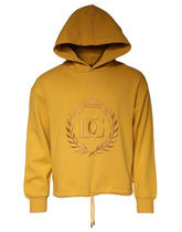 Dolce & Gabbana Mustard DG Hooded Men Sweatshirt Sweater - IT44 | XS - Hoodies