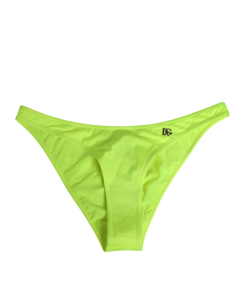 Dolce & Gabbana Neon Green DG Logo Swim Briefs Women Underwear - IT4 | L - Swim Briefs