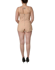 Dolce & Gabbana Nude Nylon Full Body Shaper Bodysuit Top - IT48|XXL