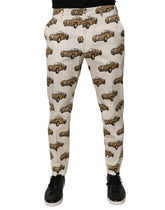 Dolce & Gabbana Off White Cars Cotton Skinny Men Denim Jeans - Jeans