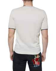 Dolce & Gabbana Off White Cashmere Short Sleeves T-shirt - IT44 | XS - T-Shirts
