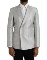 Dolce & Gabbana Off White MARTINI Double Breasted Coat Blazer - IT46 | S - Sport Jackets