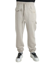 Dolce & Gabbana Off White Viscose Cargo Jogger Sweatpants Pants - IT48 | M - Joggers