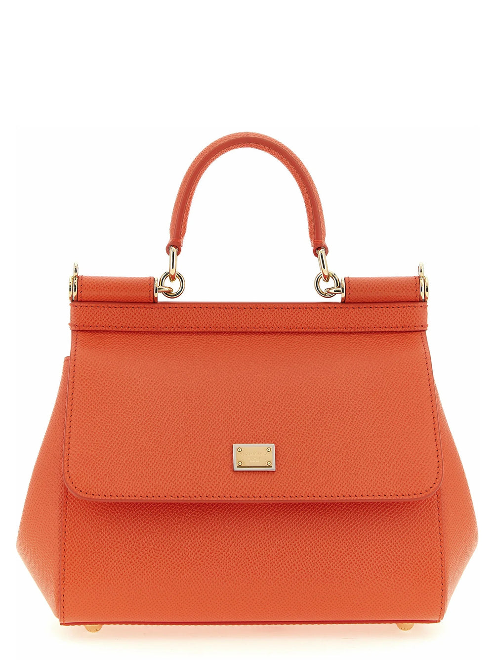 Dolce & Gabbana Orange Calfskin Handbag