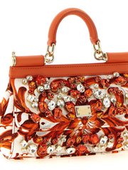 Dolce & Gabbana Orange Cotton Handbag