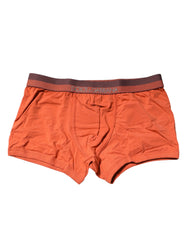 Dolce & Gabbana Orange Cotton Regular Boxer Brief Underwear - IT3 | XS - Boxer Briefs