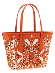 Dolce & Gabbana Orange Cotton Tote Bag