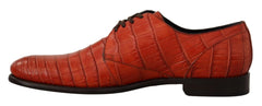 Dolce & Gabbana Orange Exotic Leather Dress Derby Shoes - Shoes