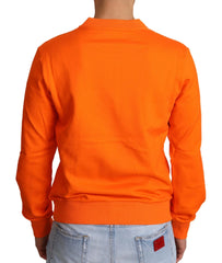 Dolce & Gabbana Orange King Ceasar Cotton Pullover Sweater - Sweaters