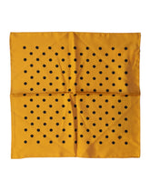 Dolce & Gabbana Orange Polka Dot Square Handkerchief Scarf