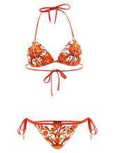 Dolce & Gabbana Orangefarbenes Polyamid-Bikini
