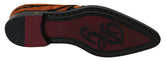 Dolce & Gabbana Orange Pony Hair Formal Dress Broque Shoes - EU41/US10.5