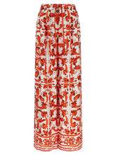 Dolce & Gabbana Orange Silk Flared Pants - IT40
