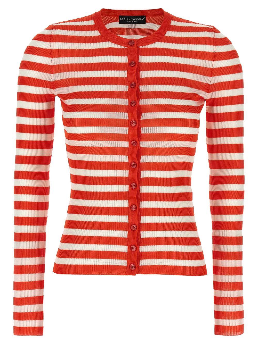Dolce & Gabbana Orange Viscose Cardigan - IT40