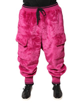 Dolce & Gabbana Pink Acrylic Cargo Jogging Sweatpants Pants - IT56 | XXL - Sweatpants