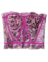 Dolce & Gabbana Pink Bustier Sleeveless Corset Blouse Top - IT40|S - Tank Tops