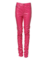 Dolce & Gabbana Pink Cotton High Waisted Skinny Denim Jeans - IT40|S - Jeans