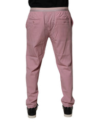 Dolce & Gabbana Pink Cotton Stretch Chino Pants - IT48 | M - Chinos