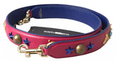 Dolce & Gabbana Pink Exotic Leather Studded Shoulder Strap - Handbag & Wallet Accessories