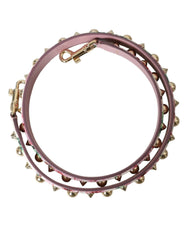 Alça de Ombro Dolce & Gabbana Rosa com Estampa Floral para Acessório de Mala