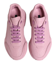 Dolce & Gabbana Pink Leather Daymaster Low Top Sneakers Shoes - EU41/US8