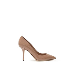 Dolce & Gabbana Pink Leather Slippers - EU37/US7