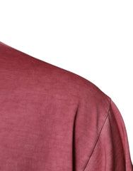 Dolce & Gabbana Pink Logo Print Cotton Crew Neck T-shirt - IT56 | XXL - T-Shirts